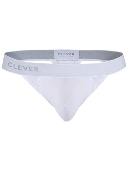 Clever 26219 Men's Underwear Marsella Thongs for Sleek Minimalist Comfort Color White