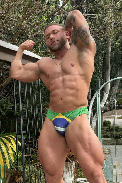 JJ Malibu Men's Lovesick Briefs - Brazil Flag