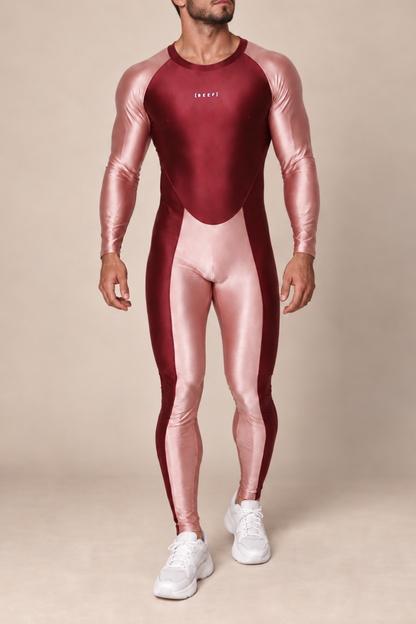 JJ Malibu Men's Contour Me Bodysuit - Pink Berry