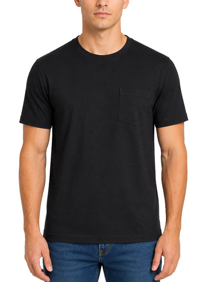T-shirt classique à poche et col rond pour homme, coupe ample, Players Big & Tall