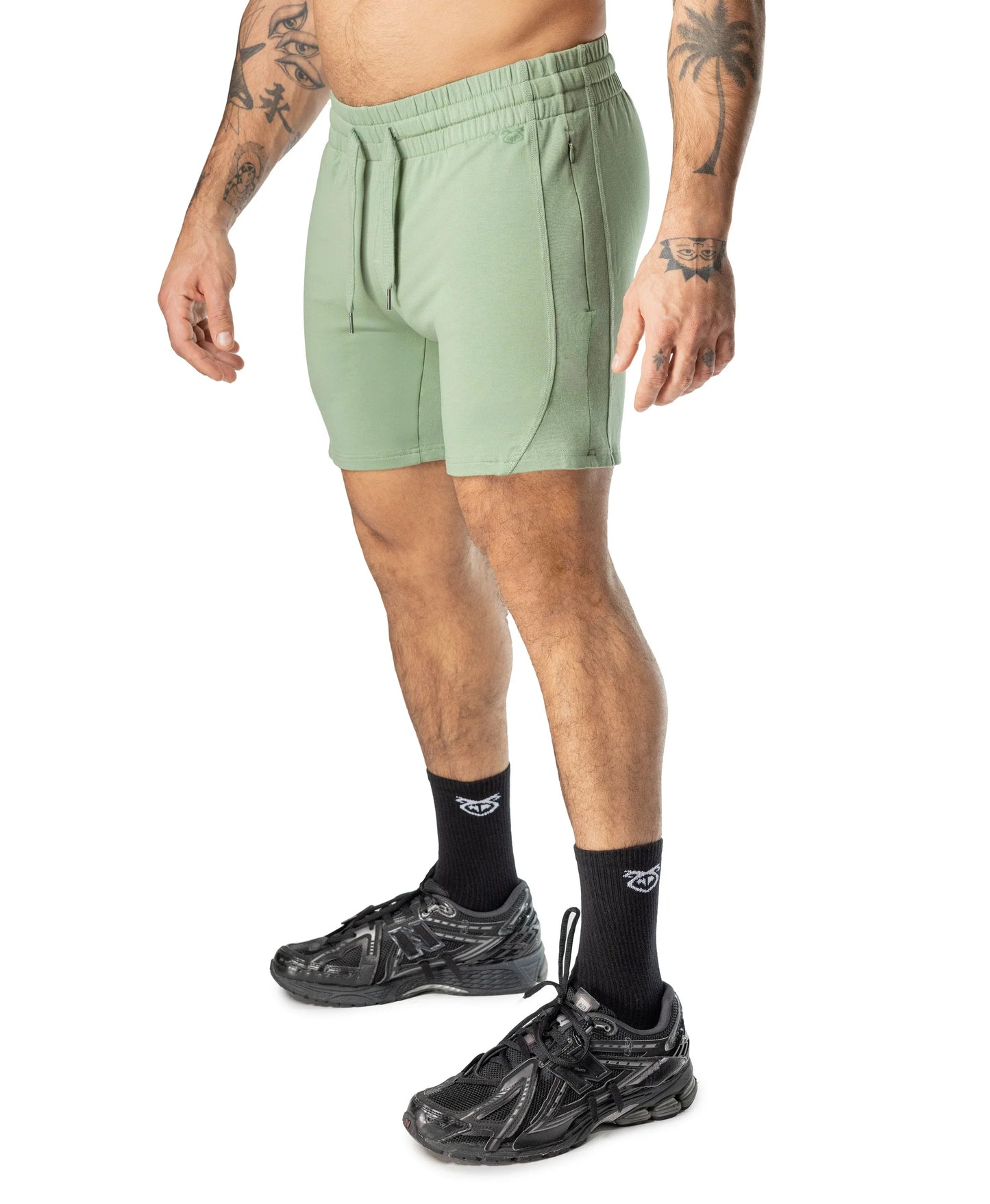 Delta rugby short mint green athletic shorts with drawstring waistband and side pockets for active wear