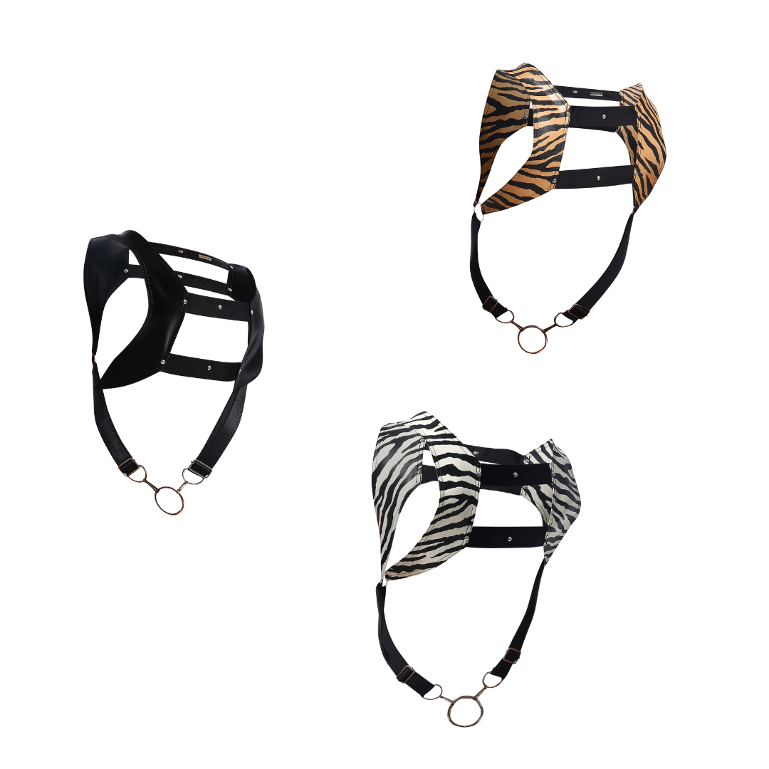 Dngeon Croptop Harness Cockring -Animal-