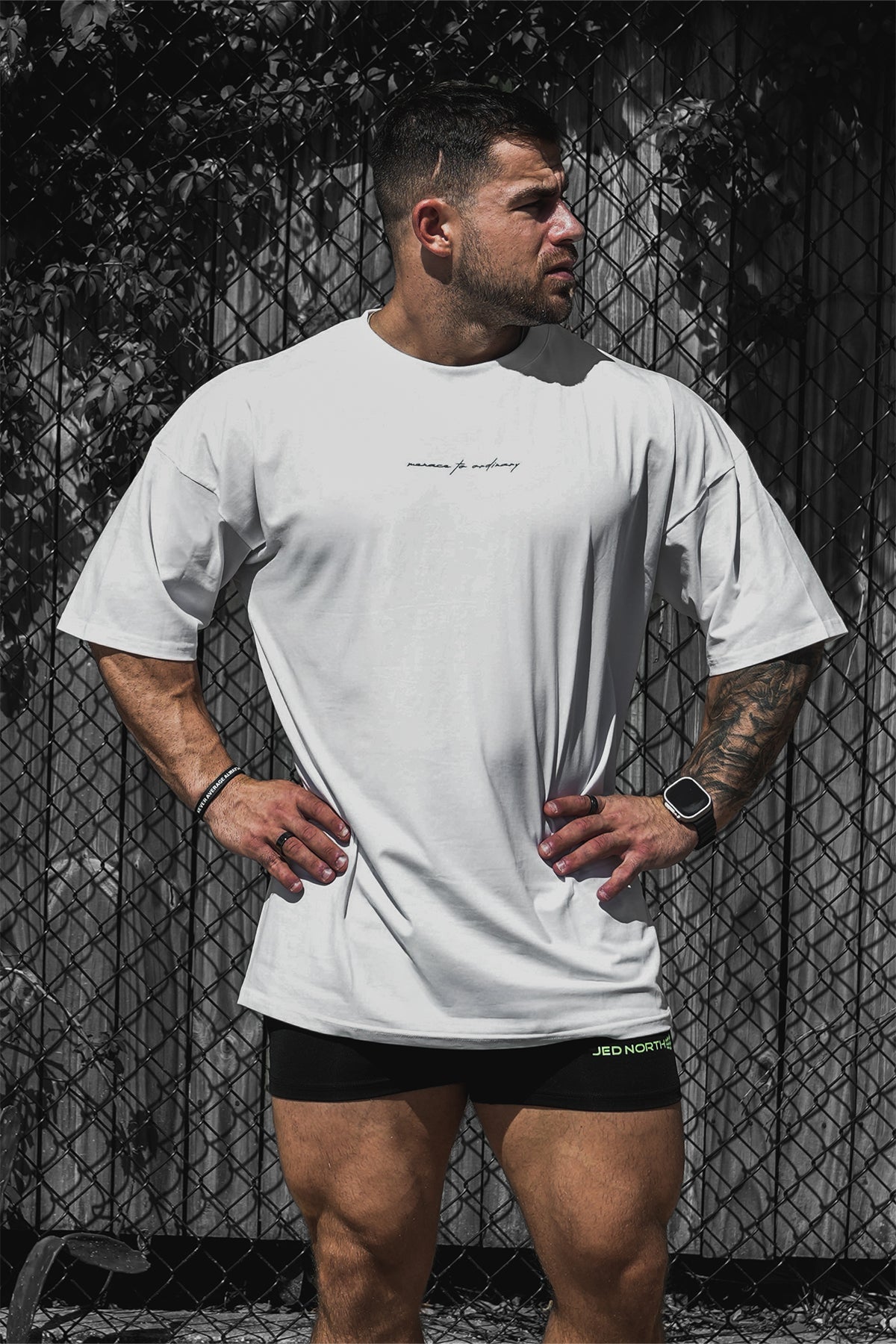 Jed North Men's Energy Oversized T-Shirt - Cream