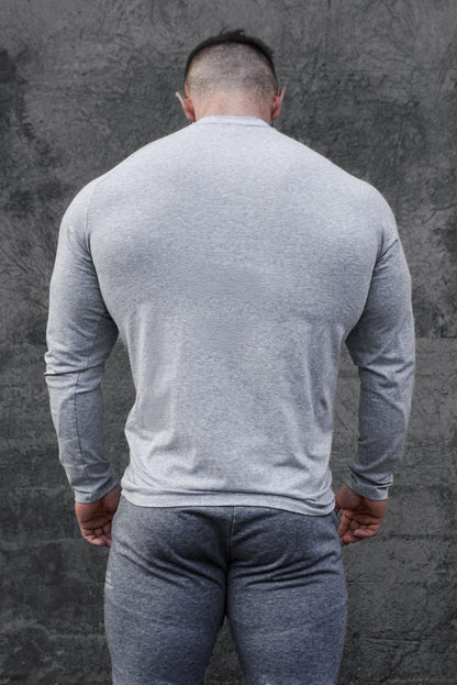 Jed North Men's Titan Muscle-Fit Long Sleeve T-Shirt - Platinum