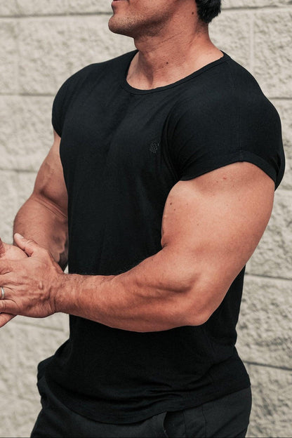 Jed North Men's Evolve Cap Sleeve Muscle T-Shirt 2.0 - Black
