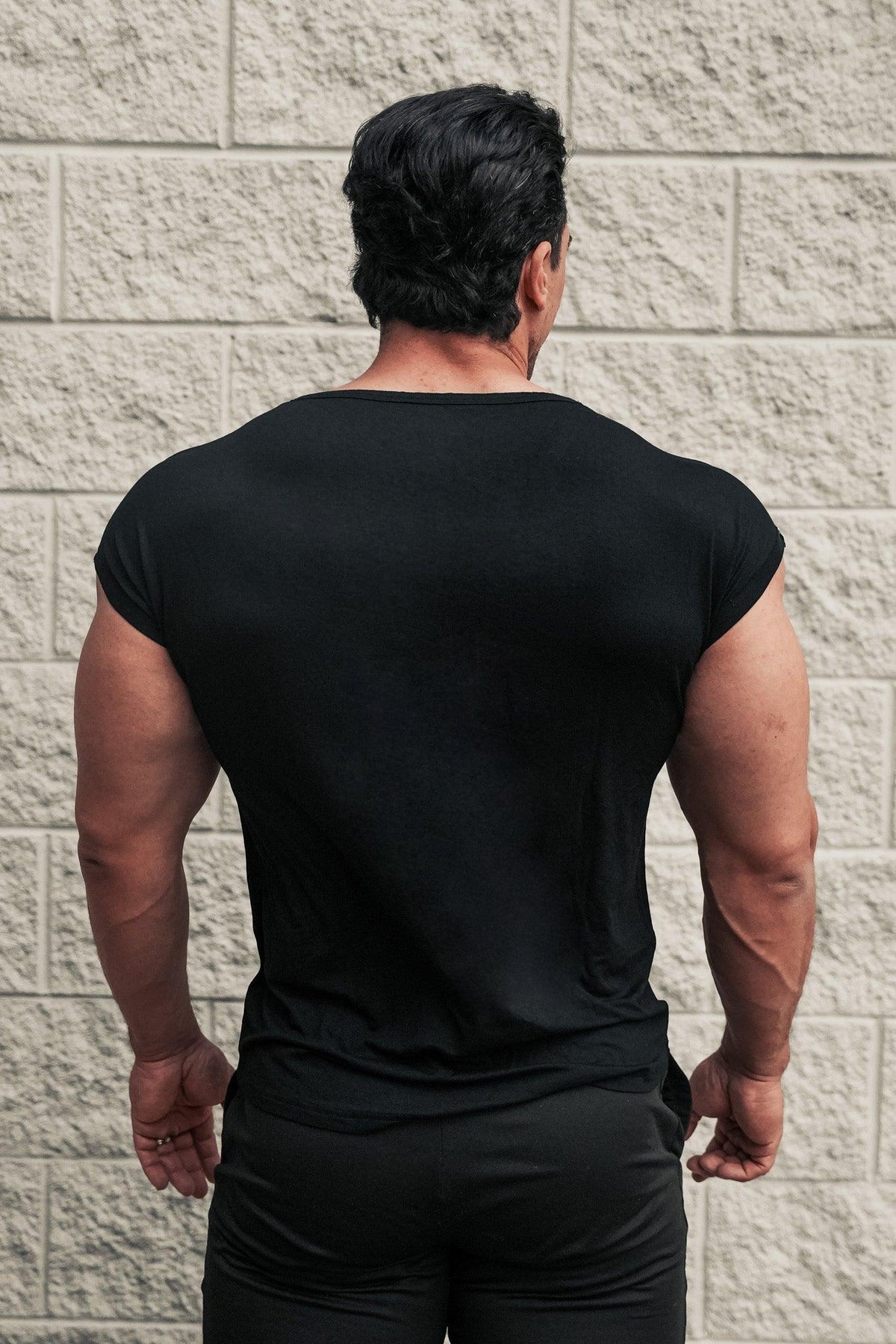 Jed North Men's Evolve Cap Sleeve Muscle T-Shirt 2.0 - Black