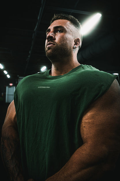 Jed North Men's Box Cut Muscle Tee - Forest Green