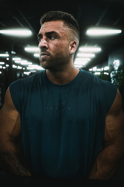 Jed North Men's JN Active Muscle Tee - Navy Blue