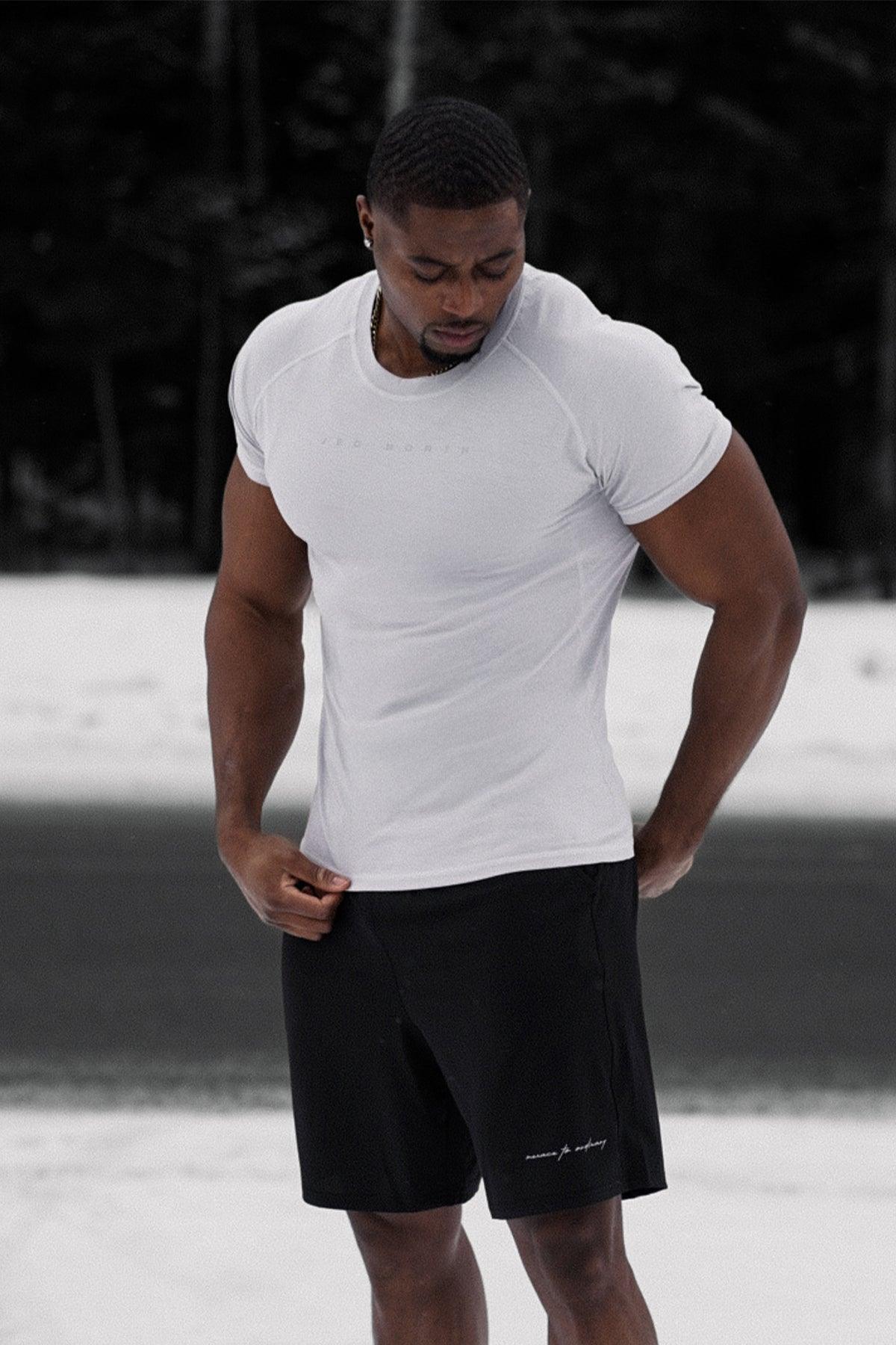 Jed North Men's Agile Short Sleeve Training Tee - Light Gray
