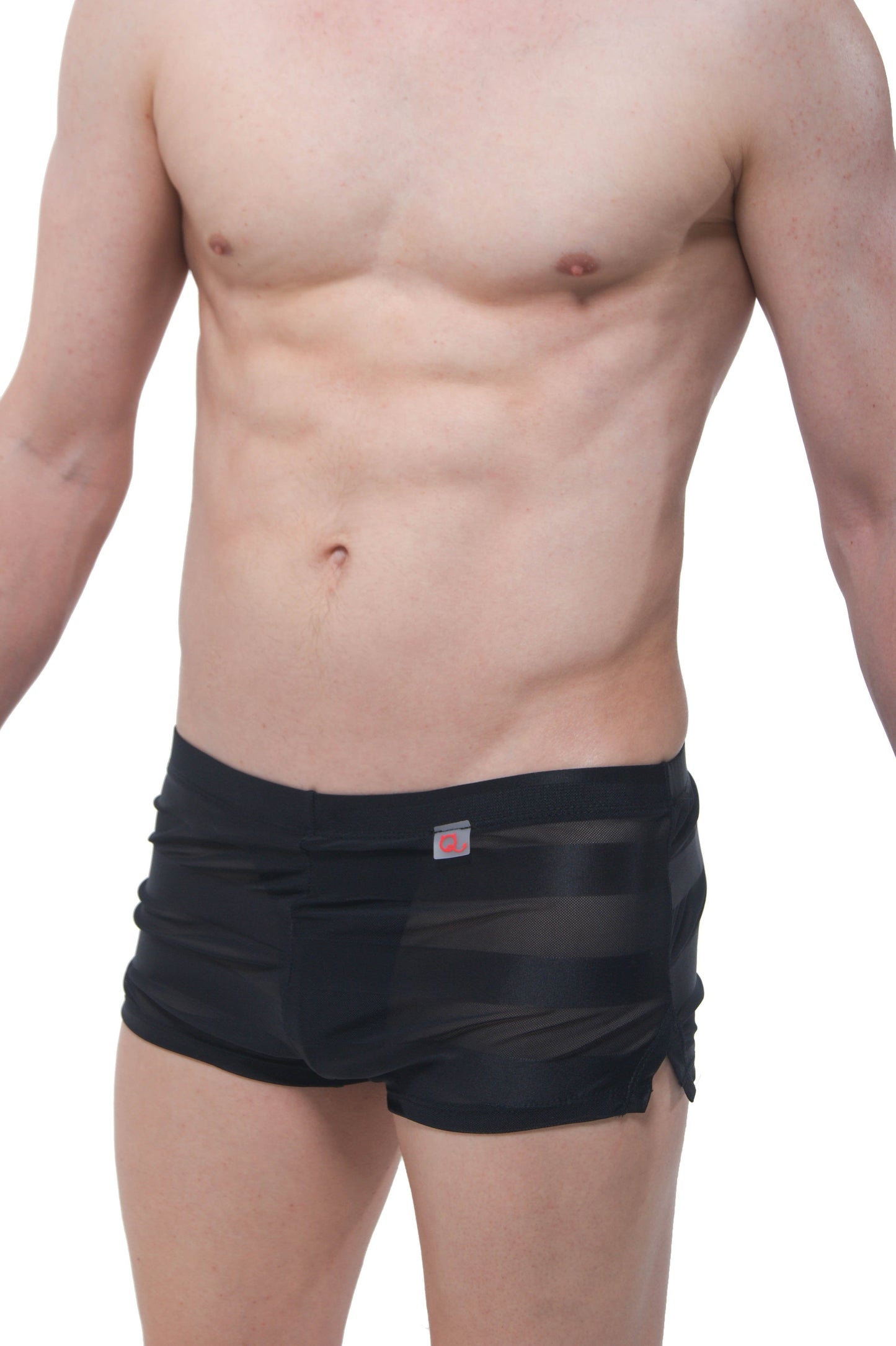 Short en maille rayée Jock Noir