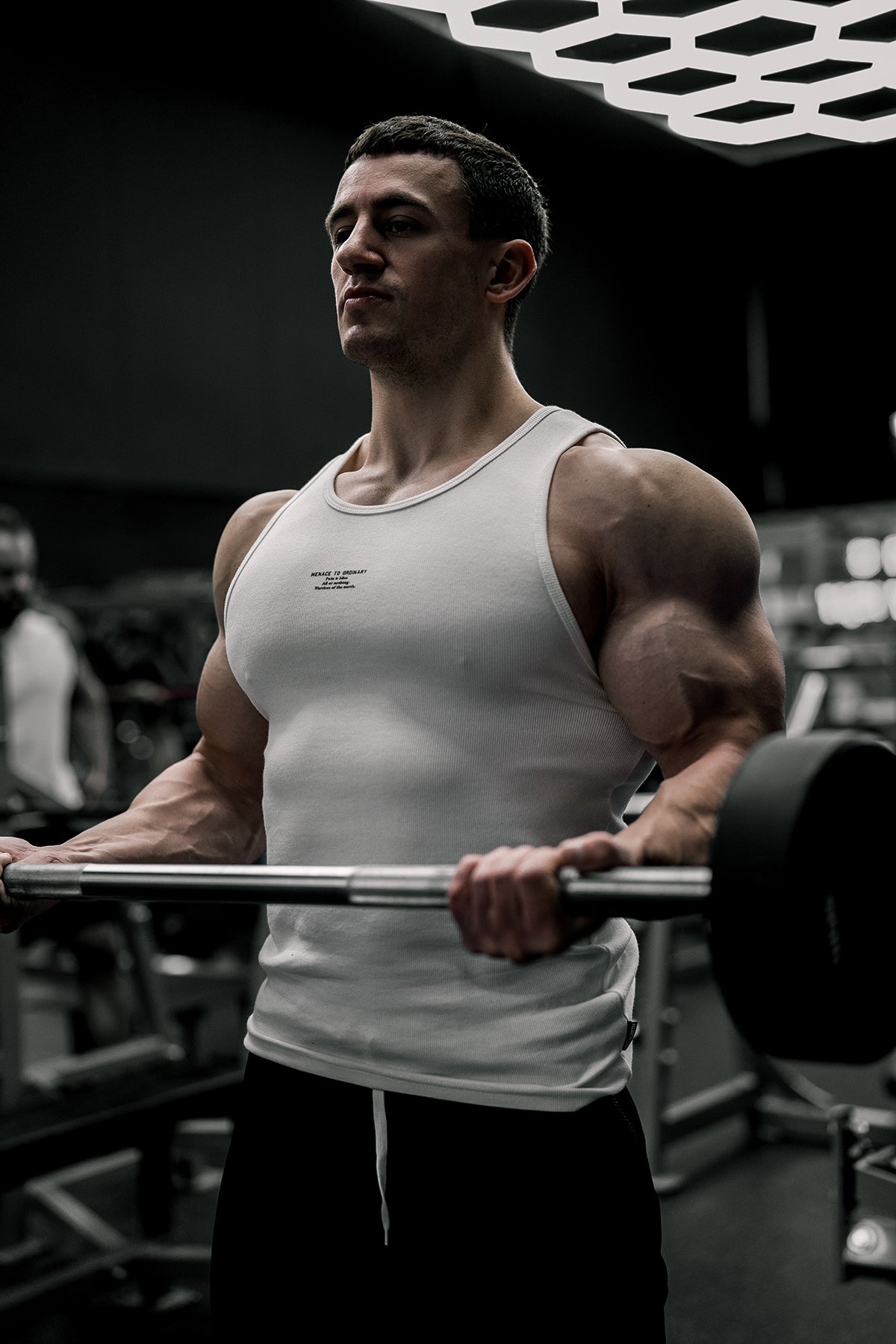 Jed North Men's Ribbed Muscle Tank Top - White