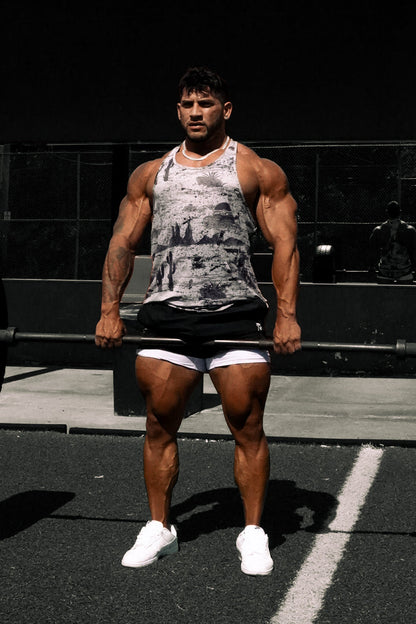 Jed North Men's Graphic Muscle Stringer - Rugged Outlaw