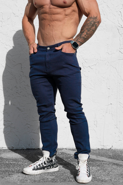 Jed North Men's Men's Fitted Stretchy Pants - Navy