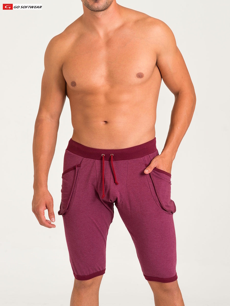 Go Softwear 4954 Herren California Bliss Yoga-Short - Kastanienbraun