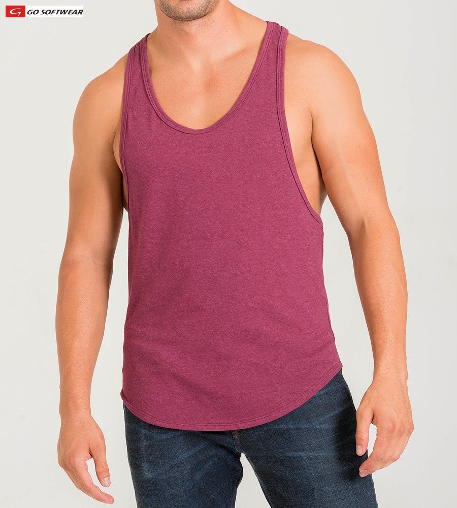 Go Softwear 4945 Herren California Bliss Y-Back Muskel-Tanktop - Kastanienbraun
