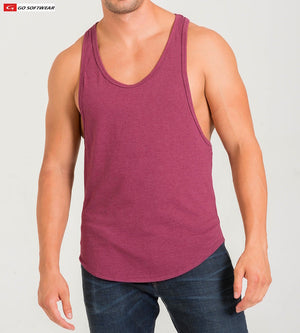 Go Softwear 4945 Herren California Bliss Y-Back Muskel-Tanktop - Kastanienbraun