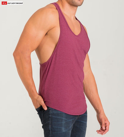 Go Softwear 4945 Herren California Bliss Y-Back Muskel-Tanktop - Kastanienbraun