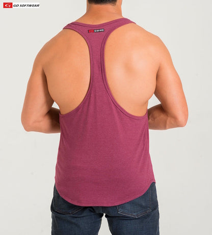 Go Softwear 4945 Herren California Bliss Y-Back Muskel-Tanktop - Kastanienbraun