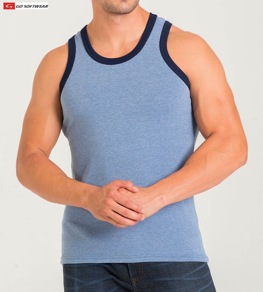 Débardeur classique pour homme California Bliss 4946 de Go Softwear - Jean léger