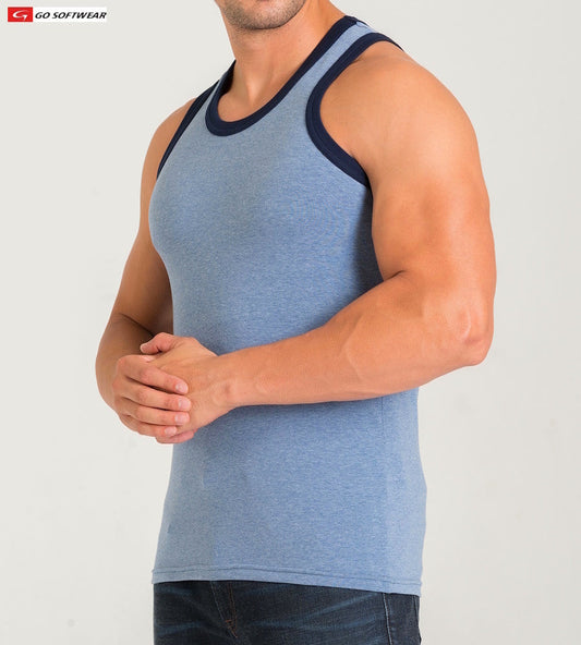Débardeur classique pour homme California Bliss 4946 de Go Softwear - Jean léger