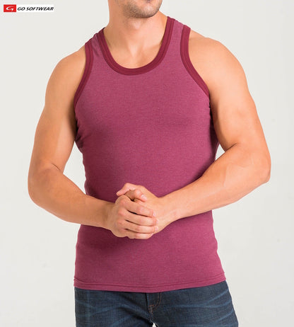 Go Softwear 4946 Herren California Bliss Klassisches Tanktop - Kastanienbraun