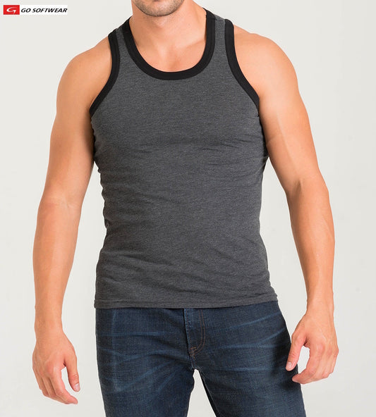 Débardeur classique California Bliss pour homme Go Softwear 4946 - Gris anthracite