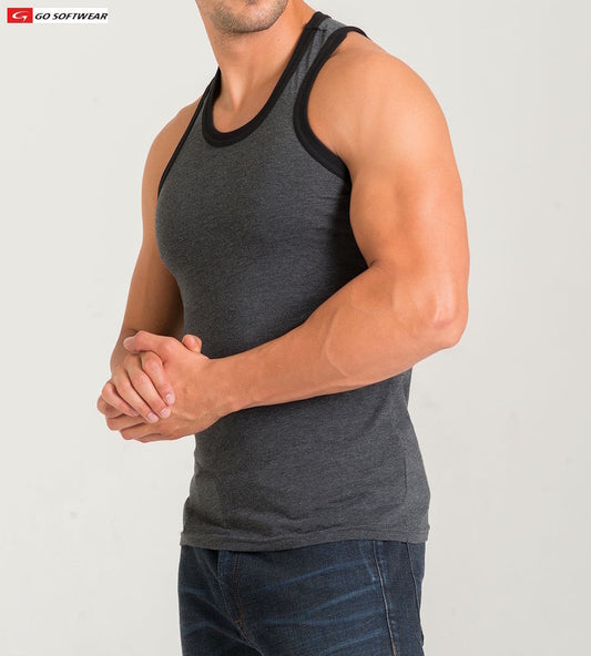 Débardeur classique California Bliss pour homme Go Softwear 4946 - Gris anthracite