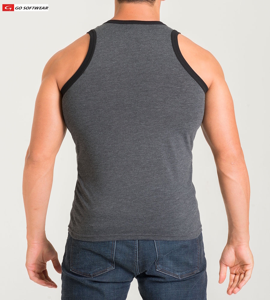 Débardeur classique California Bliss pour homme Go Softwear 4946 - Gris anthracite