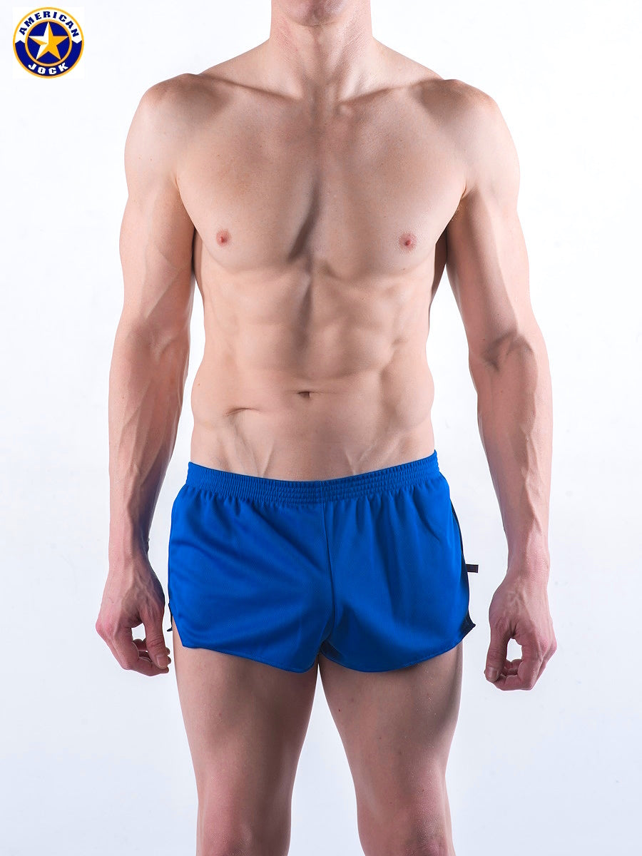 AMERICAN JOCK 8316 Men's Ultra Running Short - Royal Blue