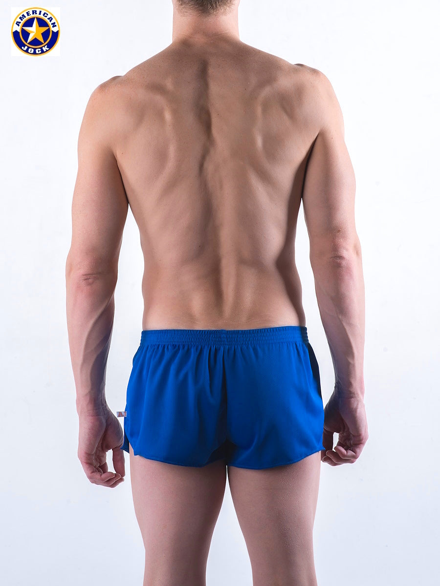 AMERICAN JOCK 8316 Men's Ultra Running Short - Royal Blue