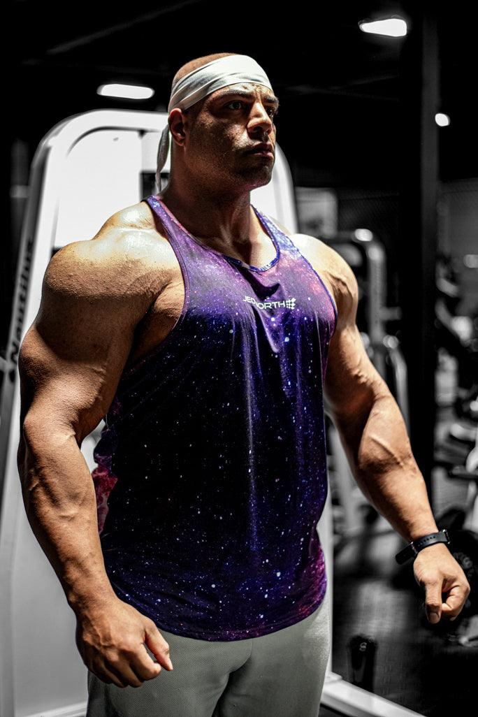 Jed North Men's Graphic Muscle Stringer - Galactic