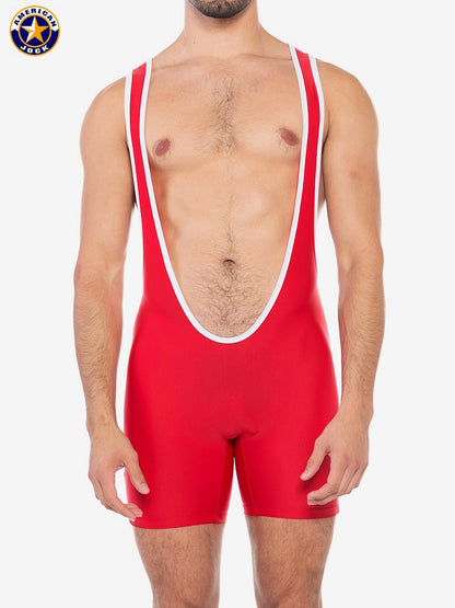 Débardeur de sport pour homme AMERICAN JOCK 8404 - Rouge ruban