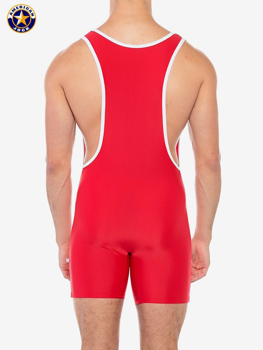 Débardeur de sport pour homme AMERICAN JOCK 8404 - Rouge ruban
