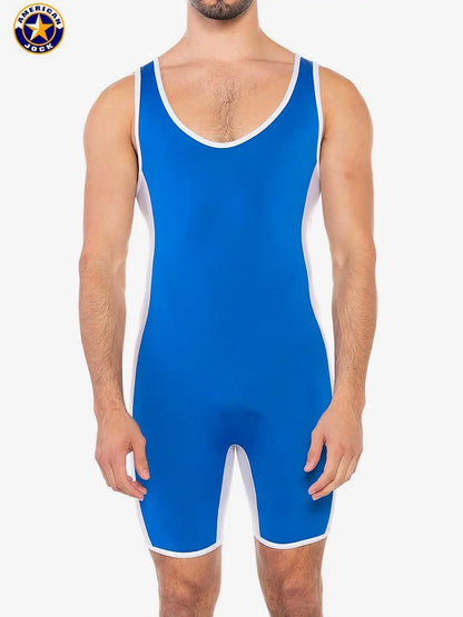 AMERICAN JOCK 8408 Herren-Sport-Takedown-Singlet - Königsblau