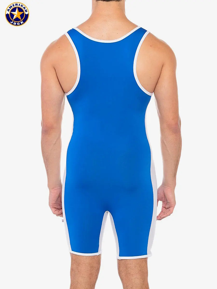 AMERICAN JOCK 8408 Herren-Sport-Takedown-Singlet - Königsblau