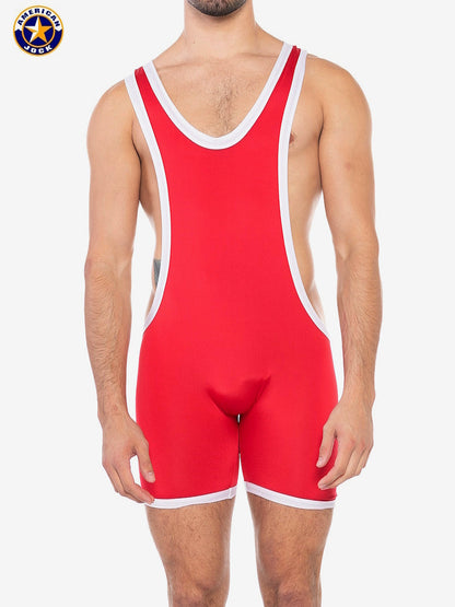 Débardeur de sport freestyle pour homme AMERICAN JOCK 8406 - Rouge ruban
