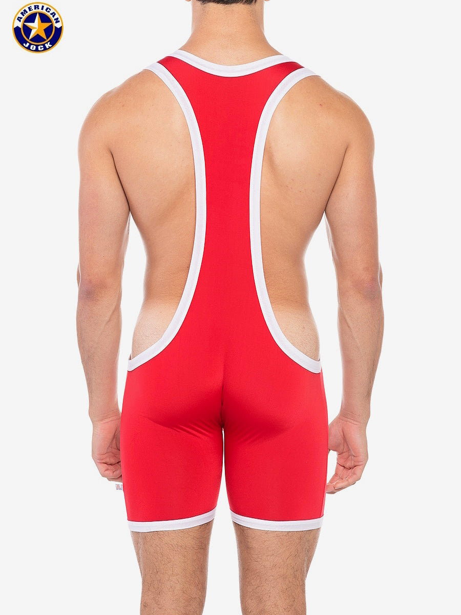 Débardeur de sport freestyle pour homme AMERICAN JOCK 8406 - Rouge ruban