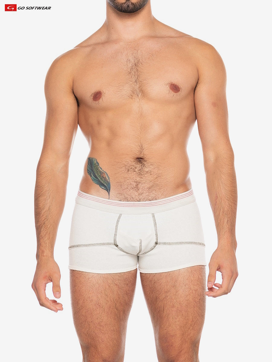 Go Softwear 4413 Men's Hemp Boxer Brief - Natural