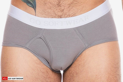 Go Softwear 2721 Men's Boost Padded Pouch Brief - Pewter