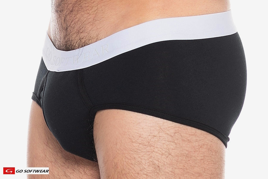 Go Softwear 2721 Men's Original Super Padded Pouch Brief - Black