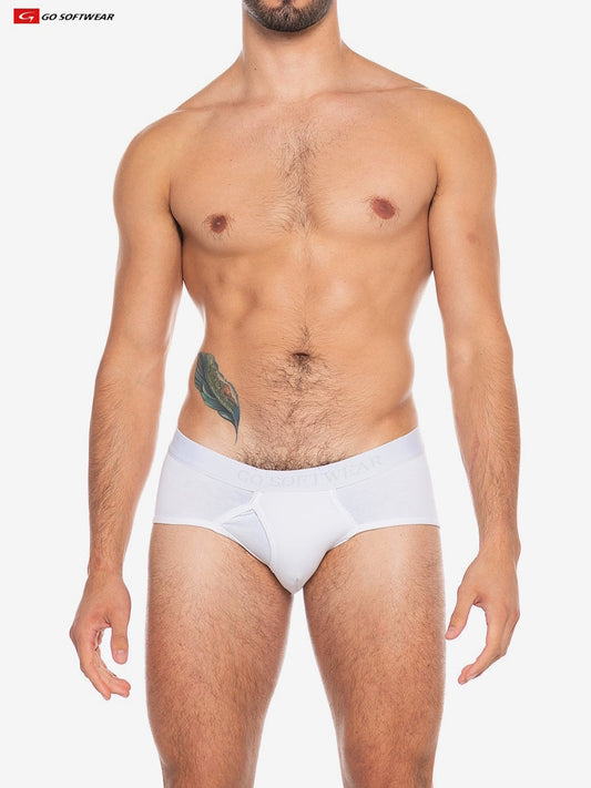 Go Softwear 2721 Men's Original Super Padded Pouch Brief - White