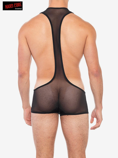 Hard Core 5533 Men's X Deep Scoop Mini Mesh Singlet - Midnight