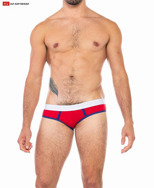 Go Softwear 2011 Herren Cal. Classic Low-Rise Slip - Scharlachrot/Königsblau