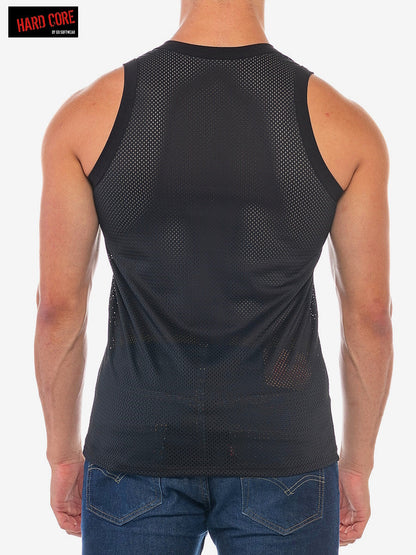 Hard Core 5555 Men's X Mesh Tank - Midnight