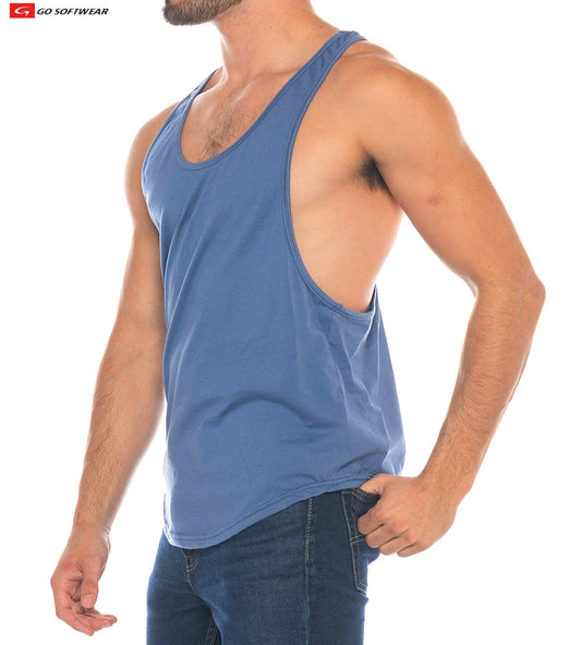Go Softwear 4725 Herren Athletic Y-Back Tanktop - Abendblau