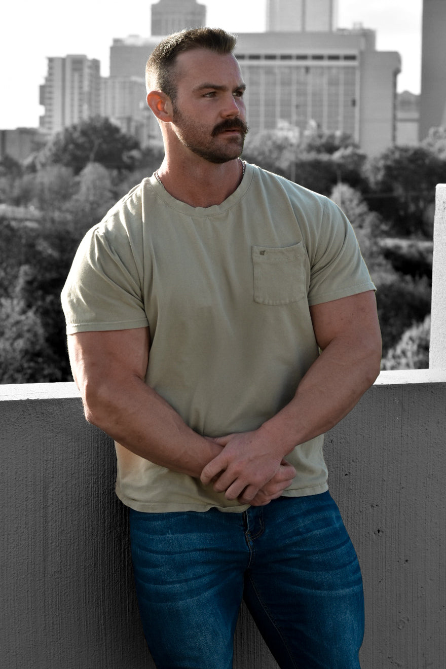 Jed North Men's Classic Premium Pocket T-Shirt - Pistachio Green