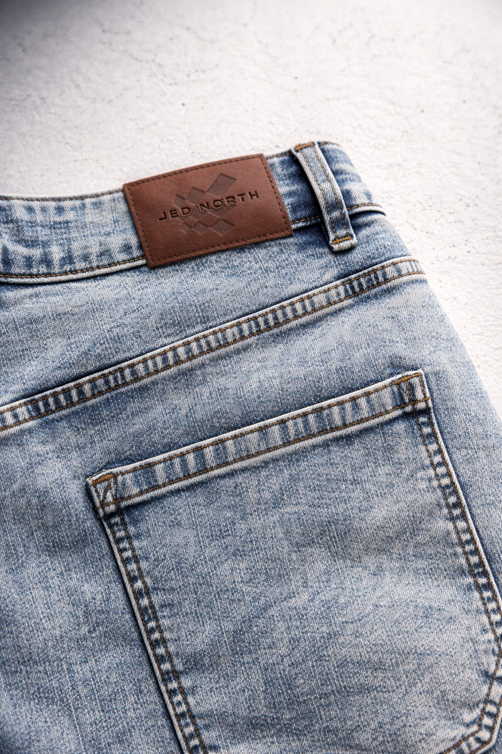 Jed North Men's Men's Vintage Loose-Fit Jeans - Washed Navy
