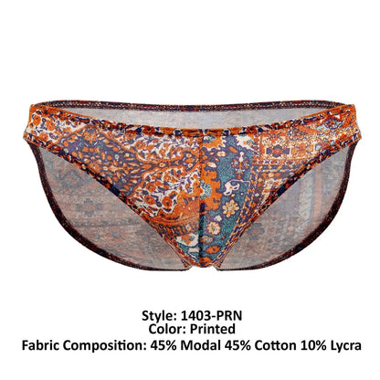 Doreanse Caleçons Homme 1403-PRN Slips Persans Imprimés Couleur