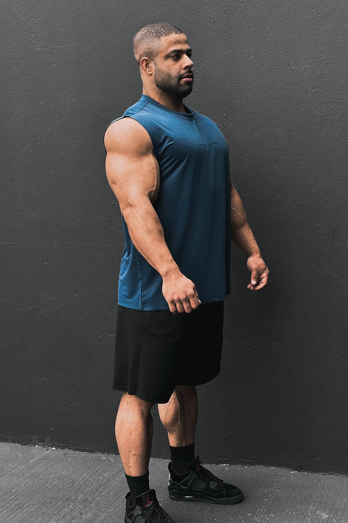 Jed North Men's JN Active Muscle Tee - Navy Blue