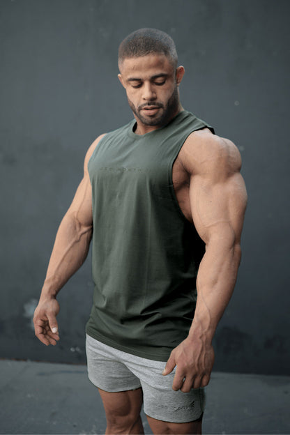 Jed North Men's Apollo Men's Sleeveless Training Tee - Moss Green